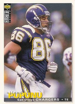 Alfred Pupunu San Diego Chargers 1995 Upper Deck Collector's Choice Rookie Card #259